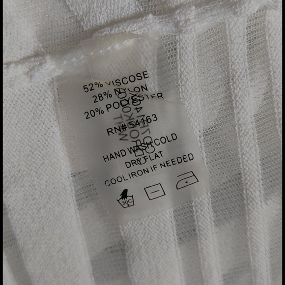 Calvin Klein Crop Sheer Sweater Cardigan - Picture 3 of 7